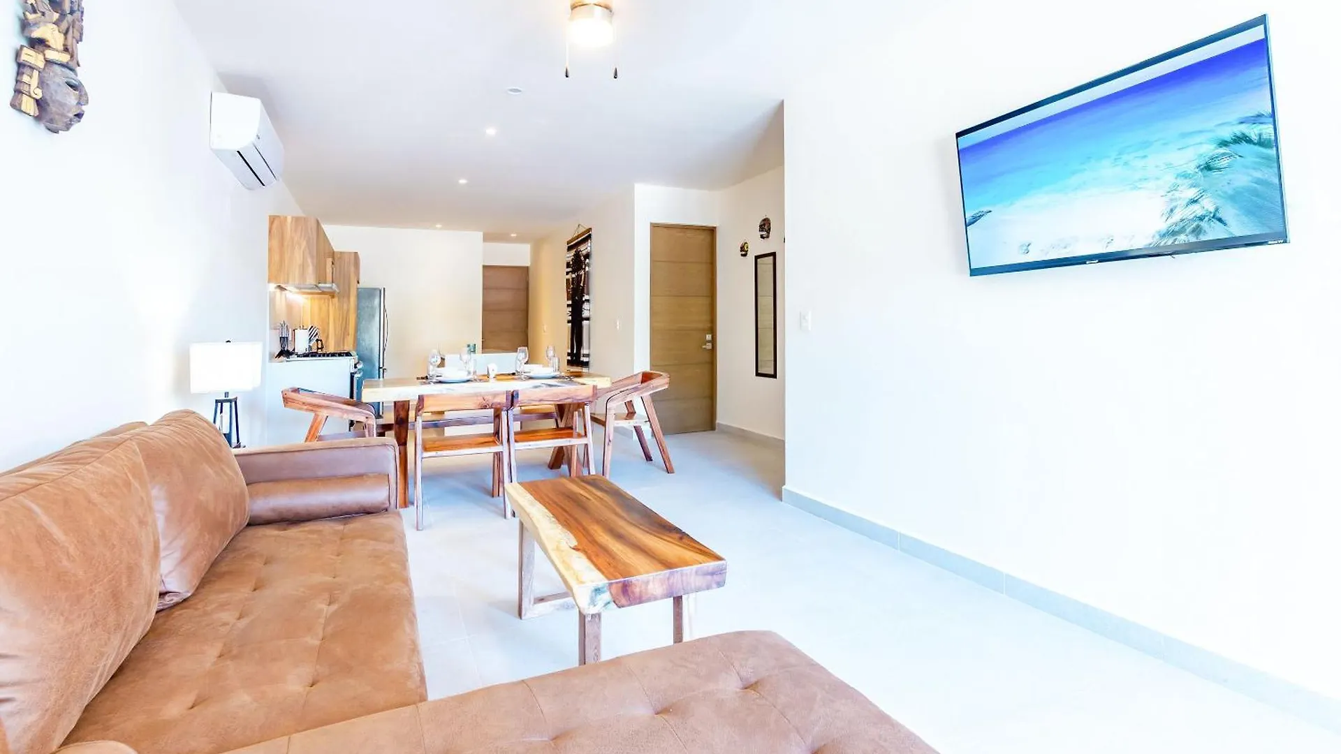 Santamar By Tao Beach Condos With Pool & Walk To Ocean أكومال شقة