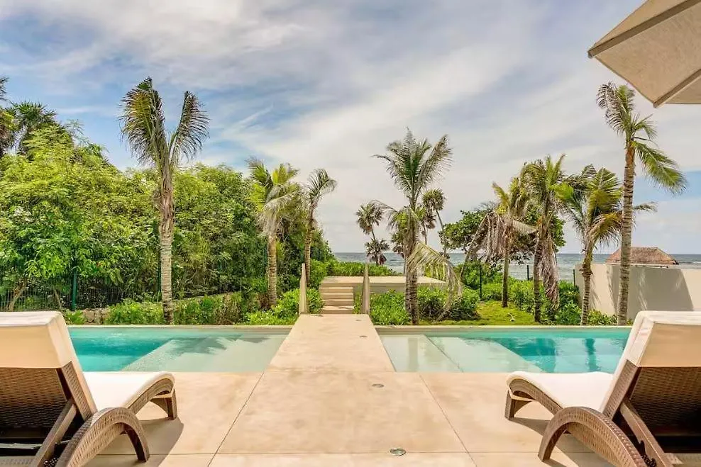 Santamar By Tao Beach Condos With Pool & Walk To Ocean أكومال